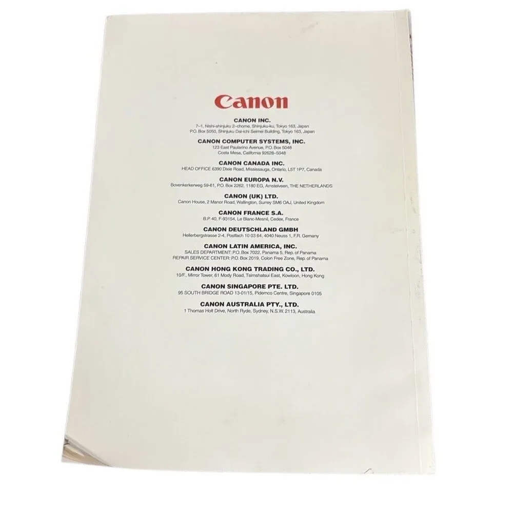 Canon bubblejet printer